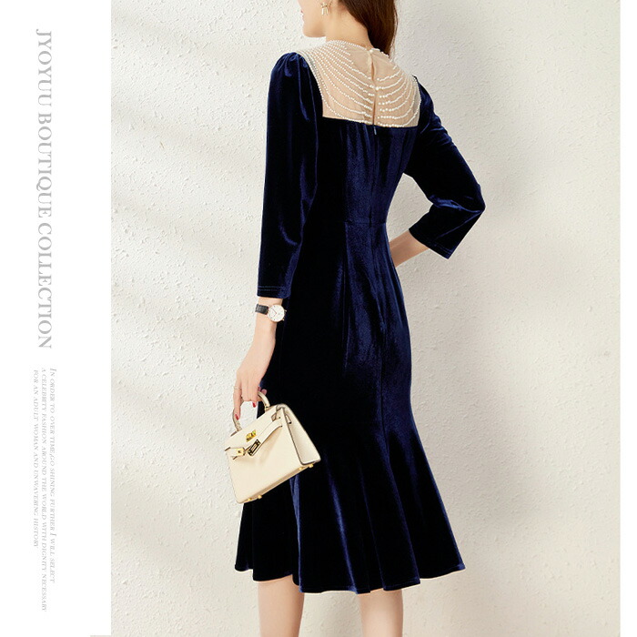 全品13 Offクーポン2点以上で フォーマル ワンピース 結婚式 ベロア ワンピース 秋冬 レディース ワンピース 長袖 ドレス ワンピース レディース ロング パーティードレス ワンピース きれいめ お呼ばれ ワンピース 着痩せ 30代 40代 50代 Ceconsolidada Cl