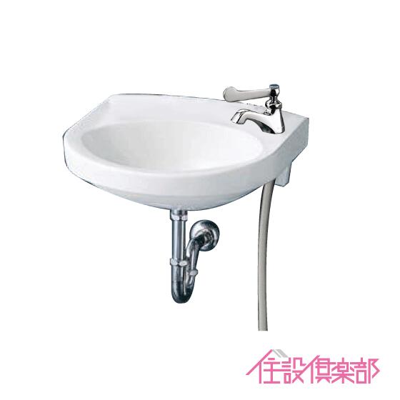 楽天市場】手洗器(壁給水・床排水) ハンドル水栓セット L30D 洗面器