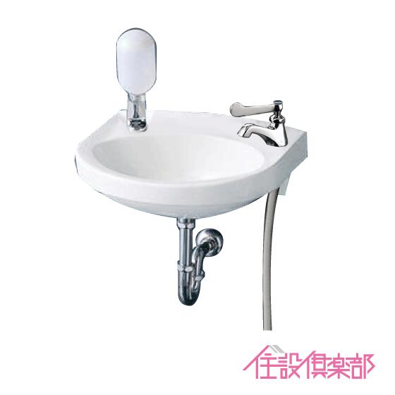 手洗器 平付壁掛手洗器 水石けん入れ付き レバーハンドル水栓セット L30DM,T205QFRC 洗面器 小型 洗面所 TOTO|住設倶楽部 店