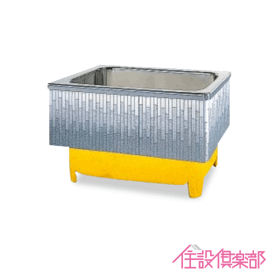 ステンレス浴槽 モダンブロック 幅：約100(102)cm 埋込式 ２方半エプロン Ｌタイプ（左排水） SDL-102HWL クリナップ