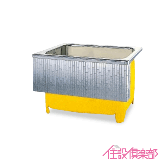 ステンレス浴槽 モダンブロック 幅:約100(102)cm 埋込式 1方半エプロン Lタイプ(左排水) SDL-101HWL クリナップ|住設倶楽部 店