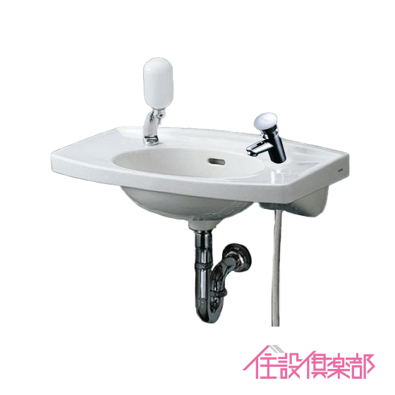 壁掛洗面器 水石ケン入れ付 セルフ立ちふさがる水栓仕掛ける L270DM,TL19AR TOTO