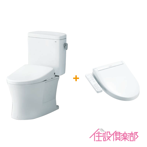 便器 ピュアレストQR(手洗なし) ウォシュレットSS1セット CS232B,SH232BA,TCF6624 TOTO 床排水 排水芯200mm｜住設倶楽部 店