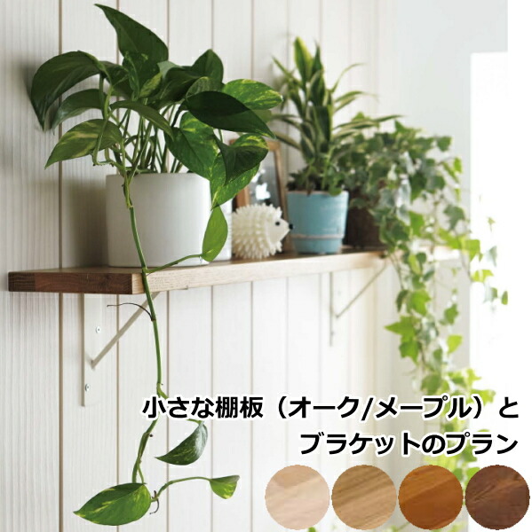 【全品対象200円OFFクーポン】小さな棚板とブラケットプラン 玄関まわり 廊下 長さ900mm ウォールシェルフ 壁面収納 SK-002 ウッドワン WOODONE じゅうたす 住＋ ◆