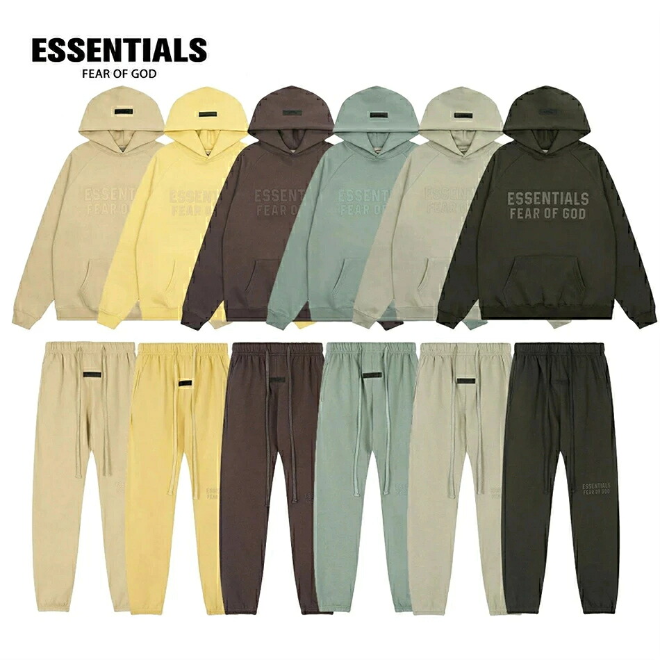 「期間限定セール」【人気商品】ESSENTIALS エッセンシャルズ パーカーズボンセット 2点セット 大きいサイズ プルパーカー フード付き 長袖トップス トレーナー ゆったり カジュアル 運動 男女兼用 人気2点 S-XL|嘉和店