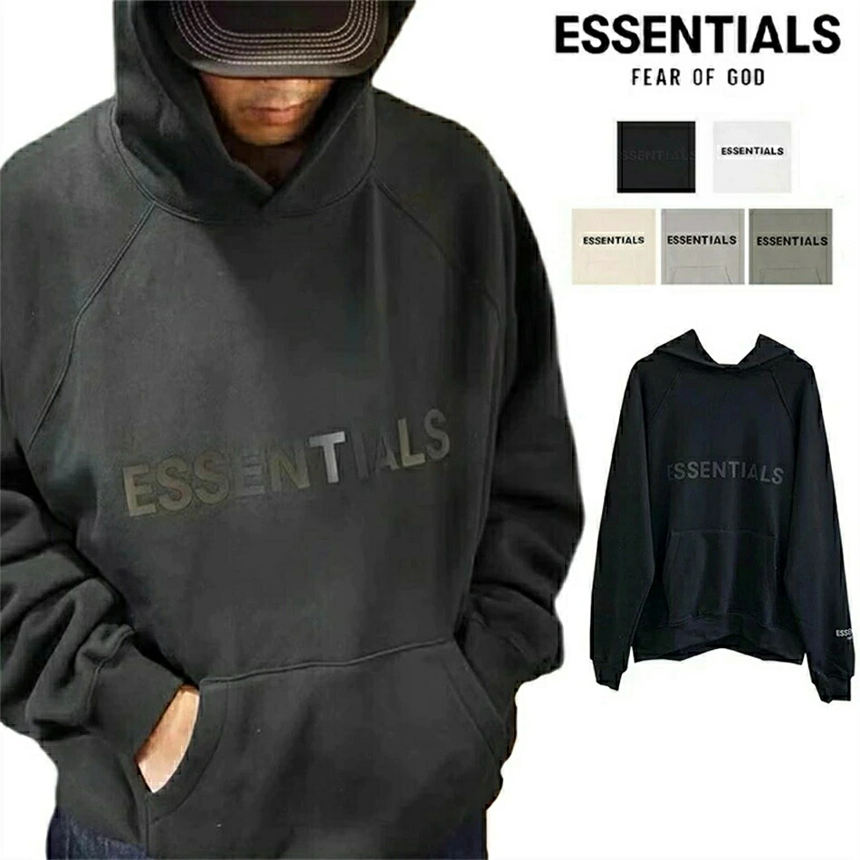 ESSENTIALS エッセンシャルズ パーカー メンズ レディース 20SS 3D SILICON BOXY HOODIE ティーシャツ ロゴタイプ パーカー ビッグ大きさ