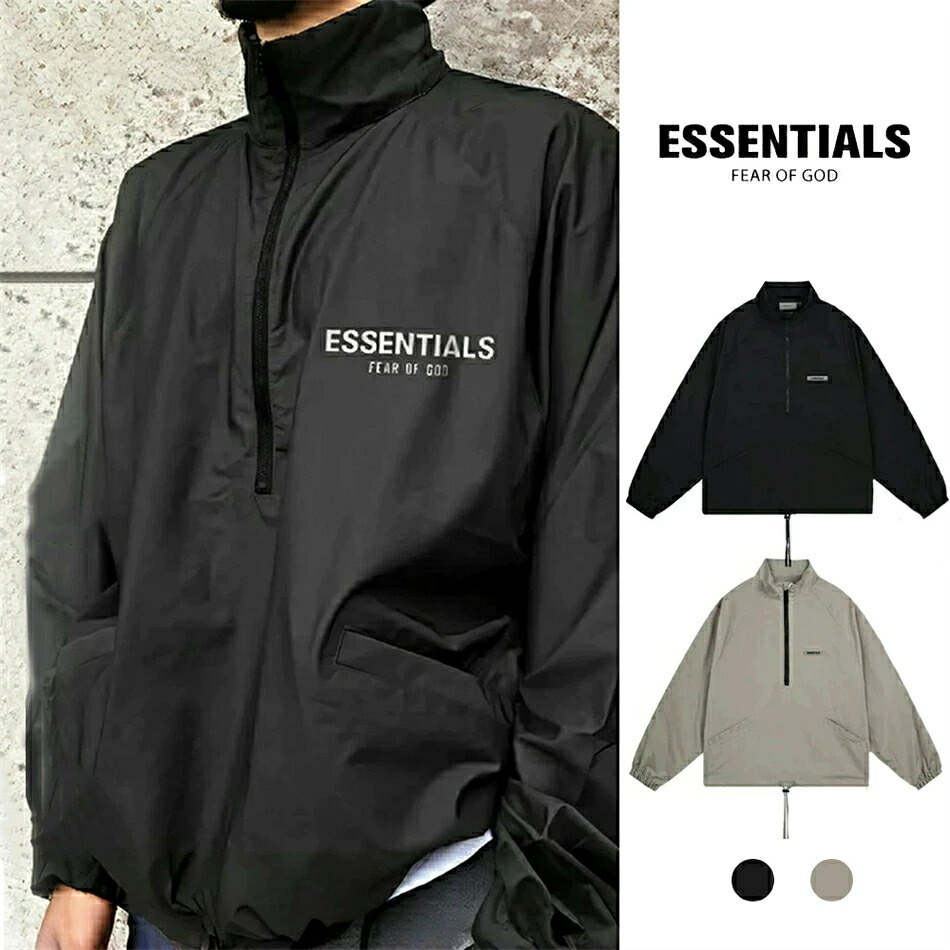 「期間限定セール」ESSENTIALS エッセンシャルズ 人気ジャケト オーバーサイズ おしゃれ コート 長袖トップス 秋 薄手 カジュアル カップル プルオーバー 通勤 2カラー