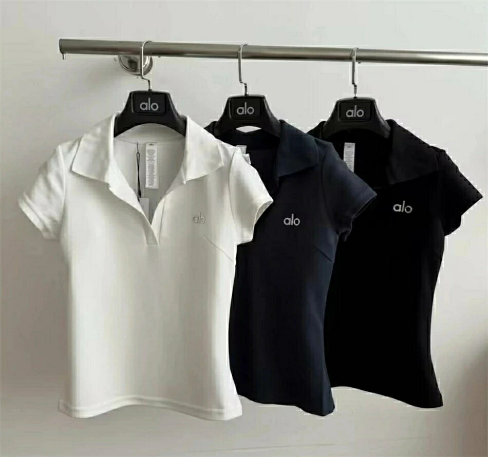 【 SALE10%OFF】★ ALO Yoga ★スポーツシャツ レディース UVカットユニセックス 愛くるしい 半袖 素っ気ない 吸水 速乾 ユニフォーム 制服 御勤め クールビズ 介護 運動競技 ゴルフ 心地よい オシャレ半袖 tプルオーバー レディース