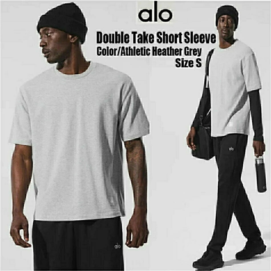 【 SALE10%OFF】★ alo yoga ★ ALO+JIN Double Take Short Sleeve S大いさ 箭 ダブルテイク半袖 BTS JIN ジン着付ける ティーシャツ 半袖ティーシャツ メンズ トップス 今めかしい 大人気 瑜伽御召しもの ブランド名 堅苦しさ ロゴタイプ 駈けっくら 運動競技 運動すること 体育館 大層らしい大いさ 大きめ