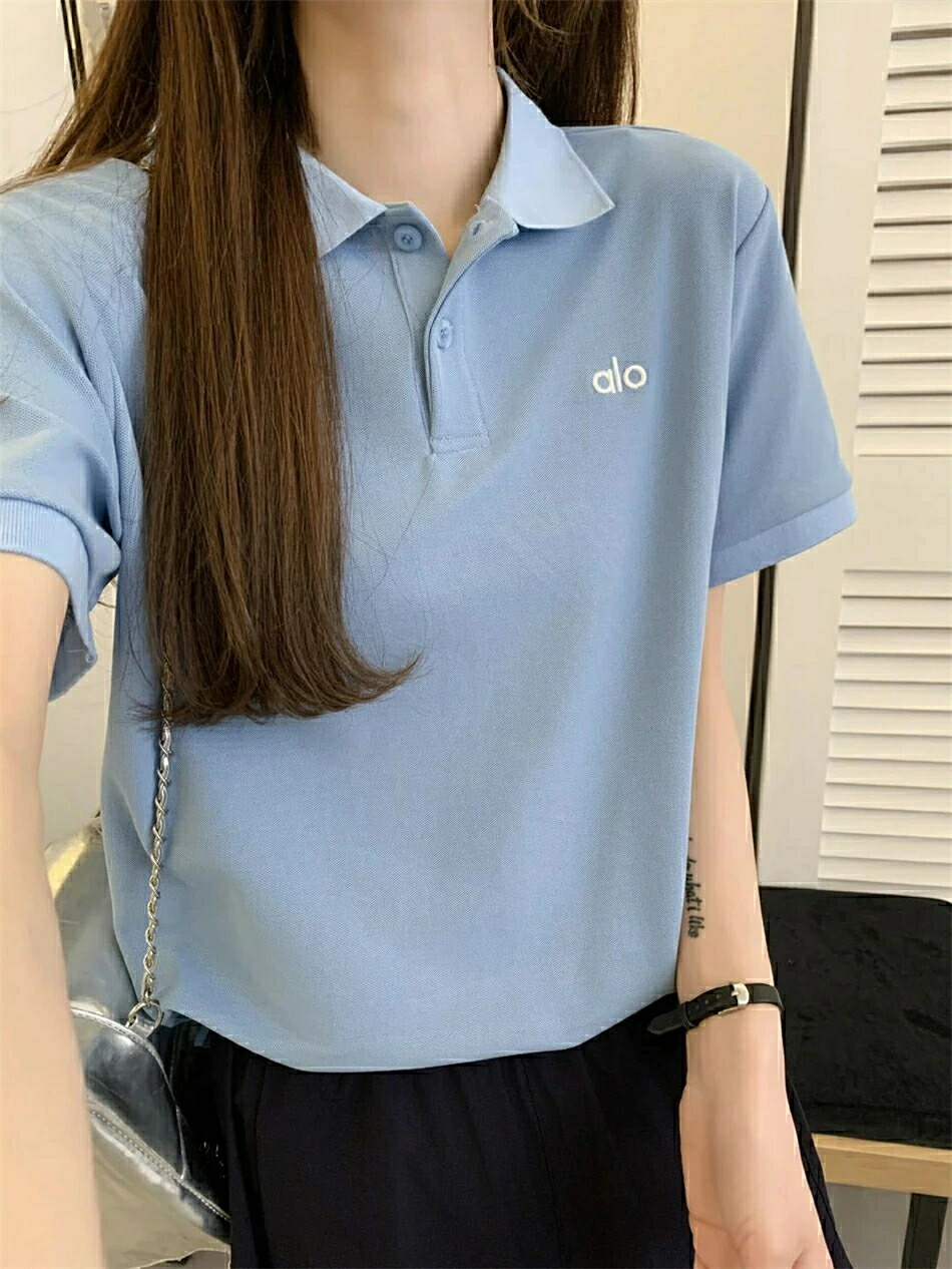 【 SALE10%OFF】★ ALO Yoga ★スポーツシャツ レディース UVカットユニセックス 愛くるしい 半袖 素っ気ない 吸水 速乾 ユニフォーム 制服 御勤め クールビズ 介護 運動競技 ゴルフ 心地よい オシャレ半袖 tプルオーバー レディース