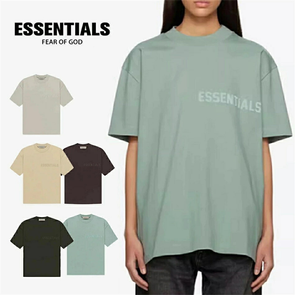 【新店舗オープンで期間限定15%割引】エッセンシャルズ ESSENTIALS 大きいサイズ半袖シャツ Tシャツ ゆったり オーバーサイズ 薄手 オシャレ プレゼント夏T-shirt メンズ レディース カッコイイ通気性 ファッシュ 半袖 男女兼用 5colors