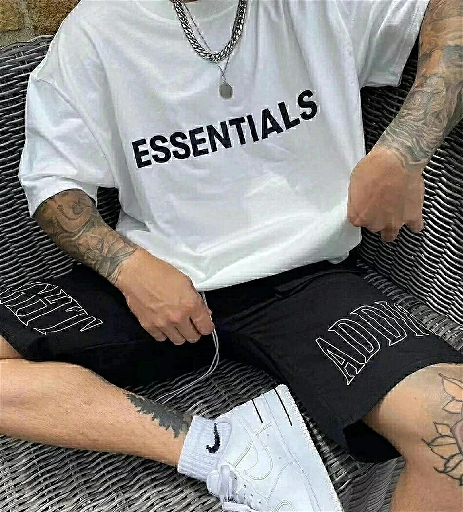 【新店舗オープンで期間限定20%割引】ESSENTIALS エッセンシャルズ Tシャツ 半袖 メンズ レディース Logo T-Shirt ロゴ Tシャツ ブラック 春夏 夏 半袖 最新 正規品 半袖 メンズ ティシャツ メンズ 男女兼用