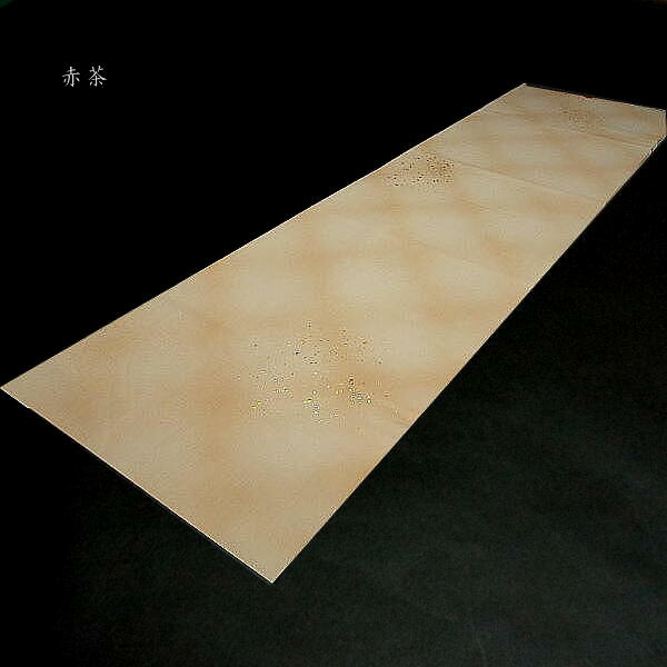 仮名用 加工紙『椿』斜め格子2色ぼかし 大小金銀砂子 半切判（35×136cm）10枚入り｜書道 書道用紙 染画仙紙 仮名条幅 かな用加工紙