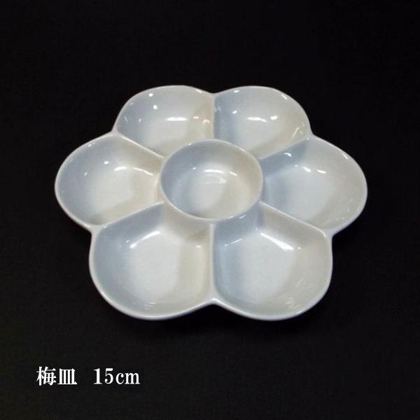楽天市場】陶器製 梅皿（大）19cm｜絵皿 水墨画用品 日本画 水墨画 絵