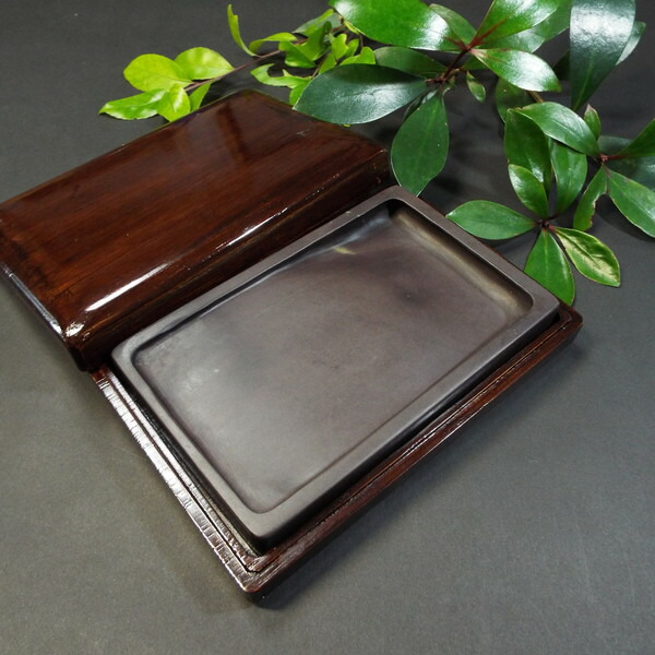 楽天市場】【一点物】書道硯 旧坑麻子坑端渓硯『松鶴彫刻