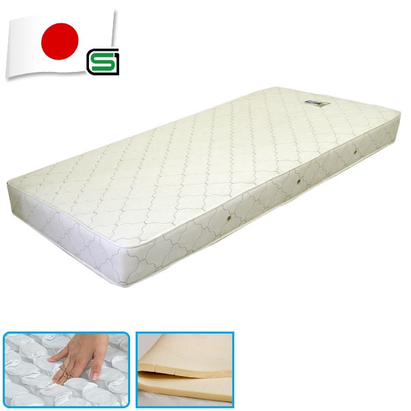 在庫処分アウトレット ポケットコイル ラテックス 天然ゴム Ss 正反発性 セミシングル ポケット マットレス マット セミシングルサイズ Semi Single Pc Sgマーク付国産天然ラテックス入ポケットコイルスプリングマットレス セミシングル Ss 天然ゴム 正反発性 セミ