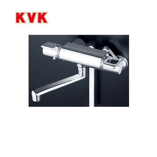 [KF880T]KVK 浴室水栓 シャワー水栓 サーモスタットシャワー金具（壁付きタイプ） 逆止弁 快適節水シャワー 蛇口 【送料無料】 壁付タイプ おしゃれ｜家電と住宅設備の【ジュプロ】