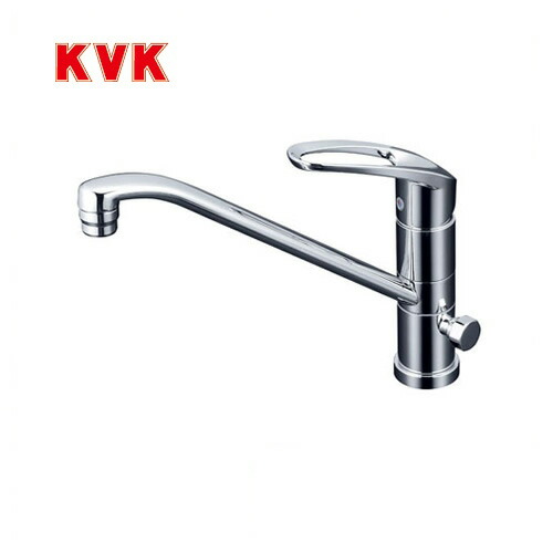 [KM5041CT] KVK キッチン水栓 キッチン用水栓 シングルレバー式混合栓 流し台用 回転分岐孔付（給水側360°回転式） 泡沫 省施工仕様 逆止弁 キッチン用 混合水栓 キッチン 水栓 蛇口 キッチン水栓金具 ワンホールタイプ おしゃれ