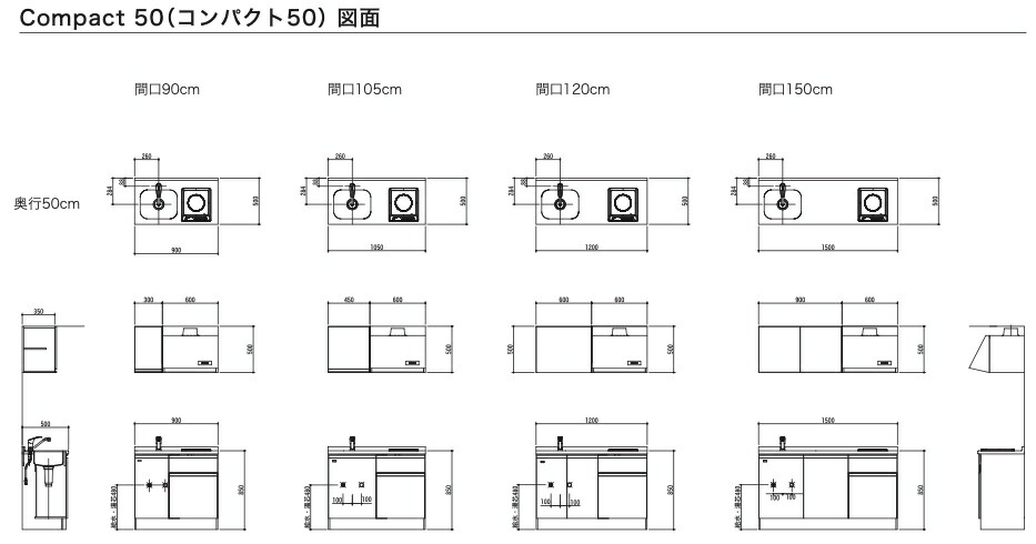 送料無料 幅150cm 激安 亀井製作所 コンパクト50 キッチン 住宅設備 Diy コンパクトキッチン リフォーム コンパクト ポリ面材扉 送料無料 亀井製作所 コンパクト50 １口ガスコンロ ポリ面材扉 幅150cm Ss150ftgp Rl じゅうせつひるず店