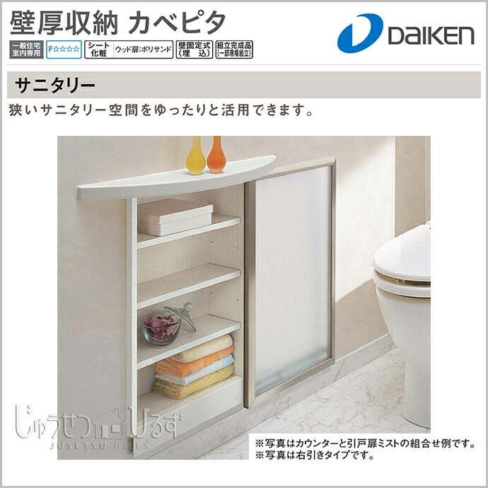 送料無料 大建工業 壁厚収納 壁厚収納 カベピタサニタリー引戸370s システム収納 Fq0501 112 壁面収納収納 システム収納 収納家具 背面収納 埋め込み収納 じゅうせつひるず店ダイケン 激安 住宅設備 Diy リフォーム