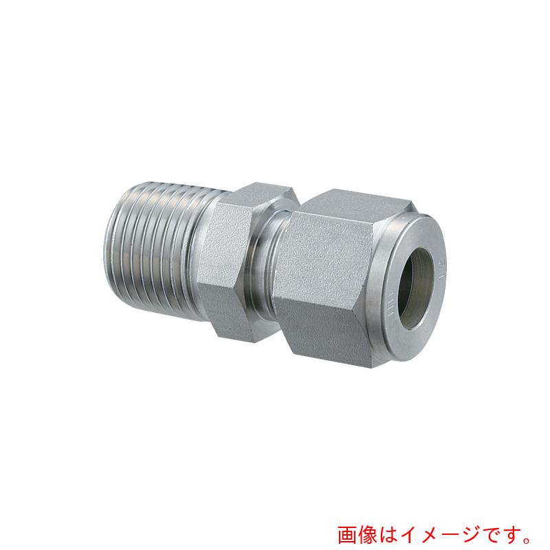 フジトク　ＳＵＳ３１６製ハーフユニオン　Φ１５×３／４Ｂ　ステンレス管用　Ｗフェルールフィッティング　【品番：MC-15-6】