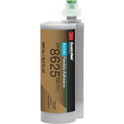 スリーエム ジャパン 3M Scotch-Weld(TM) 二液混合型アクリル接着剤 DP8625NS ブラック 490ml 【6個】 【品番:DP8625NS 490ML】
