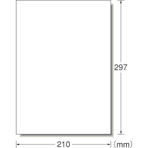 スリーエム ジャパン　3M　エーワン［［ＴＭ上］］　ラベルシール（プリンタ兼用）再生紙　１面　（１００枚入）　【品番：31332】