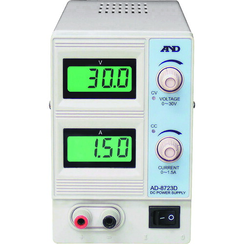 エー・アンド・デイ（A&D）　直流安定化電源　３０Ｖ　１．５Ａ　【品番：AD8723D】