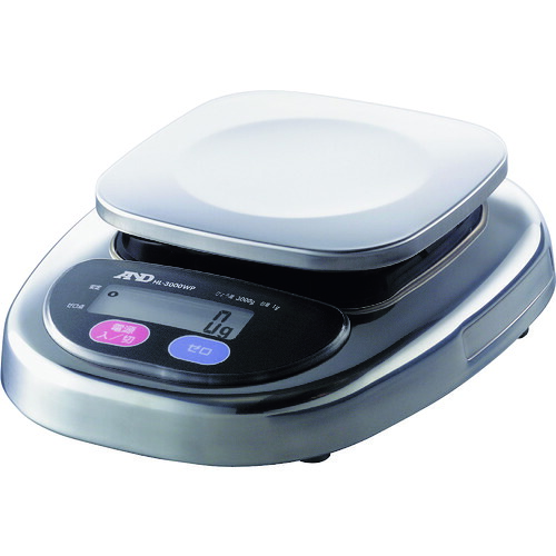 エー・アンド・デイ(A&D) 防塵・防水はかり HL3000WP 一般校正付 【品番:HL3000WP-JA-00A00】|住設プロ 店