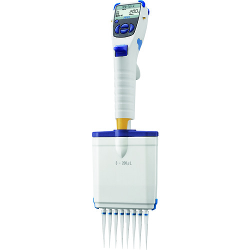 エー・アンド・デイ（A\u0026D） 電動ピペット ８ｃｈマルチ通信路電動ピペット ２００μＬ ＭＰＢ－２００－８ 【品番：MPB-200-8】