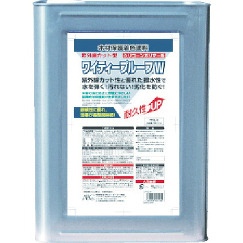 エービーシー相手（ABC） 用材用はっ水剤 ワイティープルーフＷ チーク １６Ｌ 【品番：YT16L-W-CH】