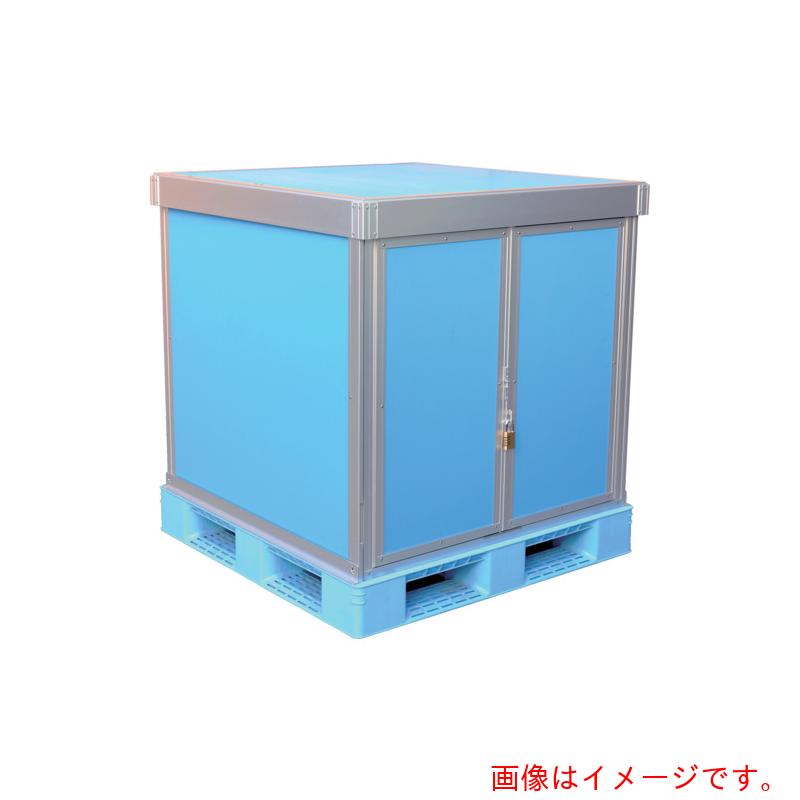 【別途送料あり】エーディエフ(ADF) ダンカーゴ一体 1面観音扉・3面パネルタイプ 1100x1100xH700 ブルー 【品番:DANITP3T11170-BL】|住設プロ 店