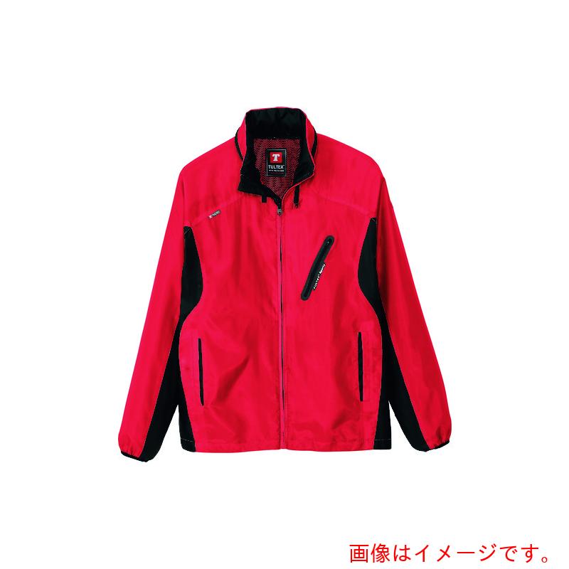 アイトス（AITOZ）　フードインジャケット（男女兼用）　レッド×ブラック　５Ｌ　【品番：10301-109-5L】