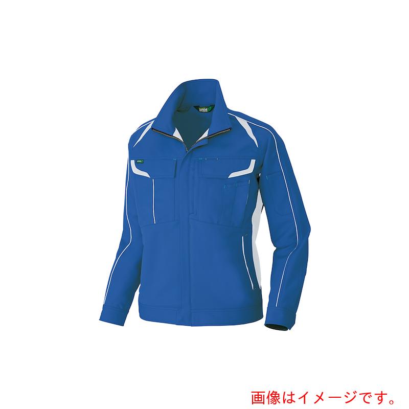 アイトス（AITOZ）　長袖ストレッチブルゾン（エコワーカーストレッチ）　ブルー　４Ｌ　【品番：AZ1901-006-4L】