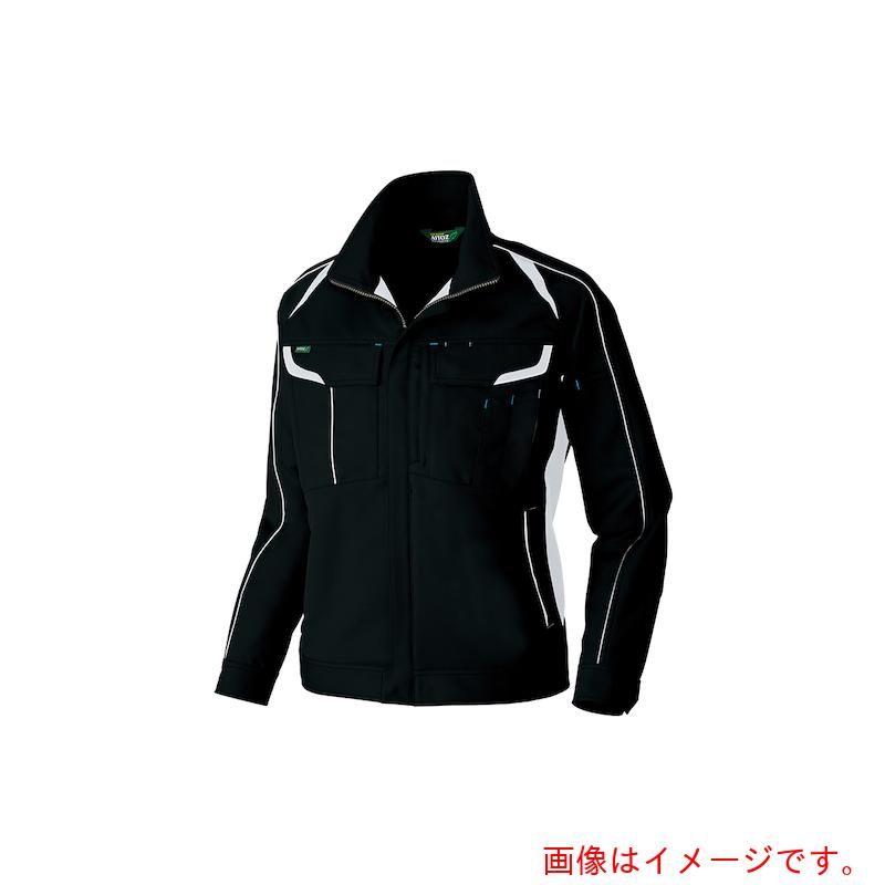 アイトス(AITOZ) 長袖ストレッチブルゾン(エコワーカーストレッチ) ブラック 4L 【品番:AZ1901-010-4L】
