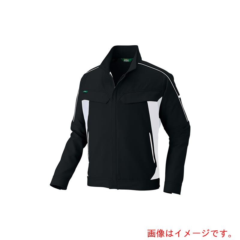 アイトス（AITOZ）　長袖ストレッチブルゾン（エコワーカーストレッチ男女兼用）ＡＺ１９０２　ブラック　６Ｌ　【品番：AZ1902-010-6L】
