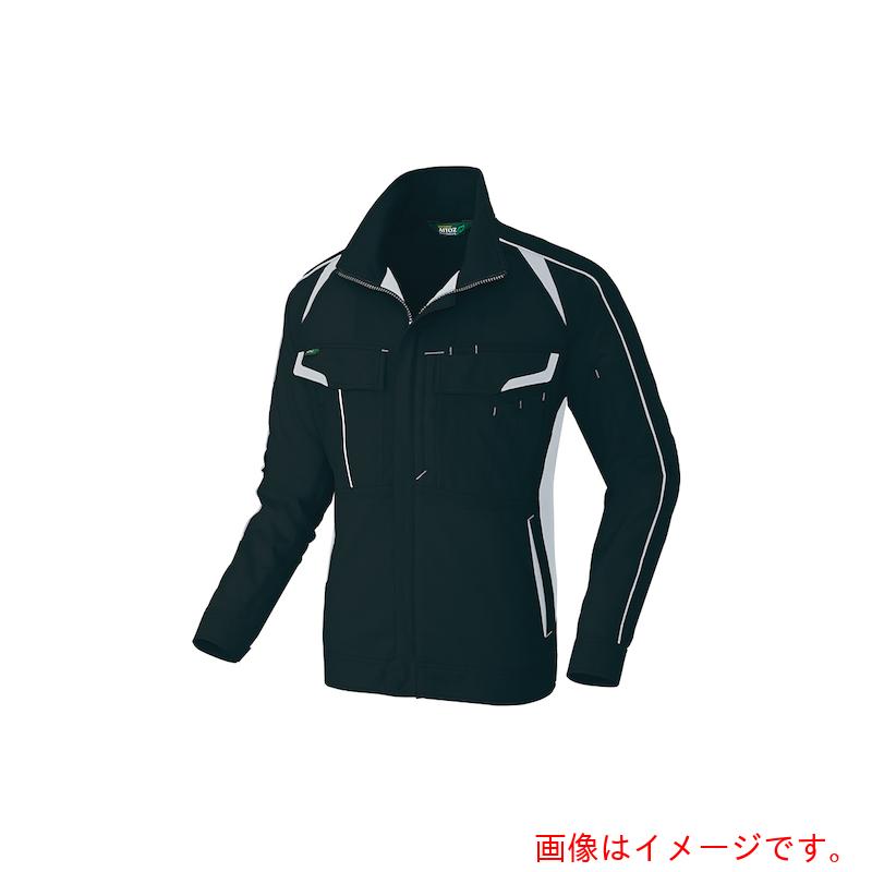 アイトス（AITOZ）　春夏長袖ストレッチブルゾン（エコワーカーストレッチ）　ブラック　３Ｌ　【品番：AZ1930-010-3L】