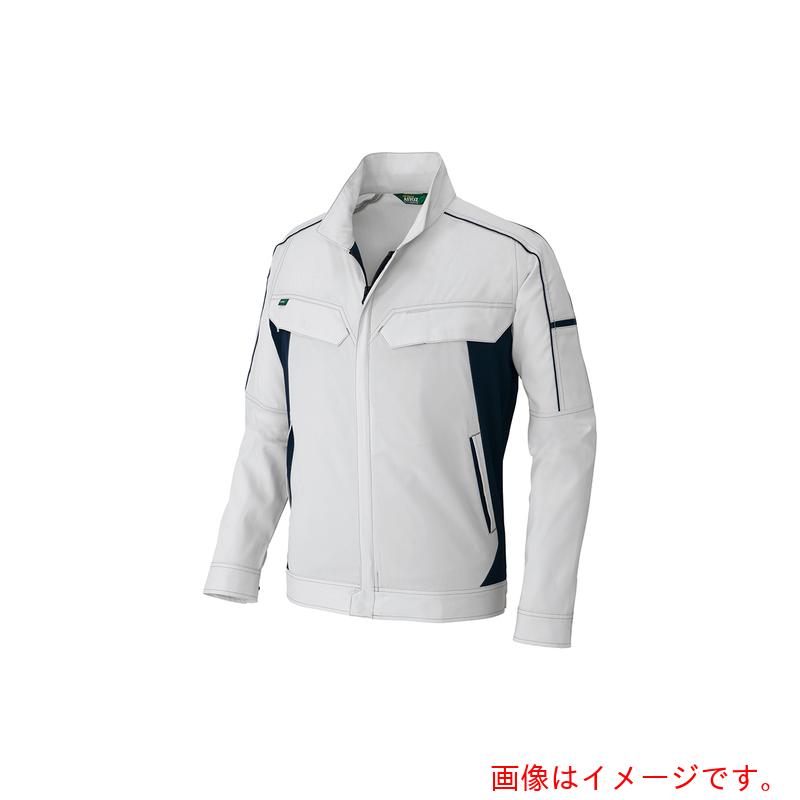 アイトス（AITOZ）　春夏長袖ストレッチブルゾン（エコワーカーストレッチ）　ＡＺ１９３１　シルバーグレー　４Ｌ　【品番：AZ1931-003-4L】