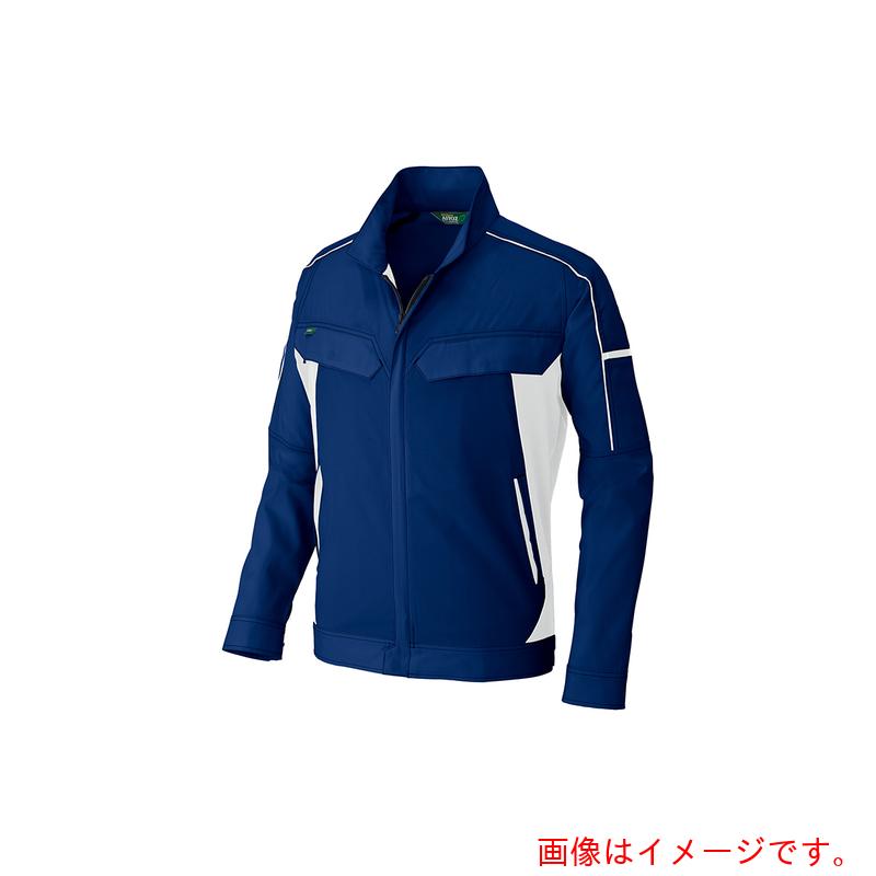 アイトス（AITOZ）　春夏長袖ストレッチブルゾン（エコワーカーストレッチ）　ＡＺ１９３１　ネイビー　ＳＳ　【品番：AZ1931-008-SS】