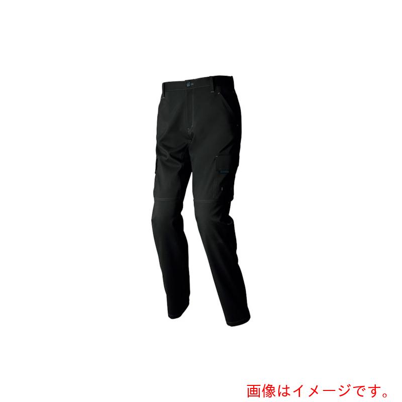 アイトス（AITOZ）　ノータックカーゴパンツストレッチ裏綿（ライトフィックス）　ブラック４Ｌ　【品番：AZ2521-010-4L】