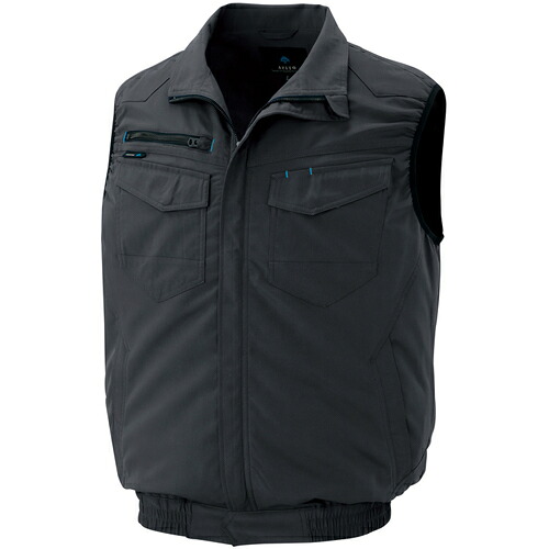 アイトス（AITOZ）　空調服用ベスト（空調服ＴＭ）　チャコール　６Ｌ　【品番：AZ2997-014-6L】