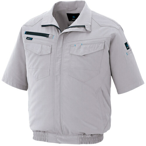 アイトス（AITOZ）　空調服用半袖ブルゾン（空調服ＴＭ）　シルバーグレー　５Ｌ　【品番：AZ2998-003-5L】