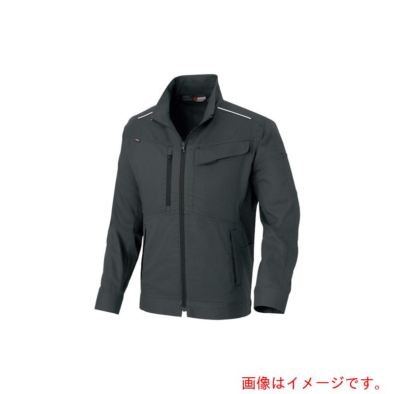 アイトス（AITOZ）　ニュームービンカット　春夏長袖ブルゾン　チャコールグレー　６Ｌ　【品番：AZ3330-014-6L】