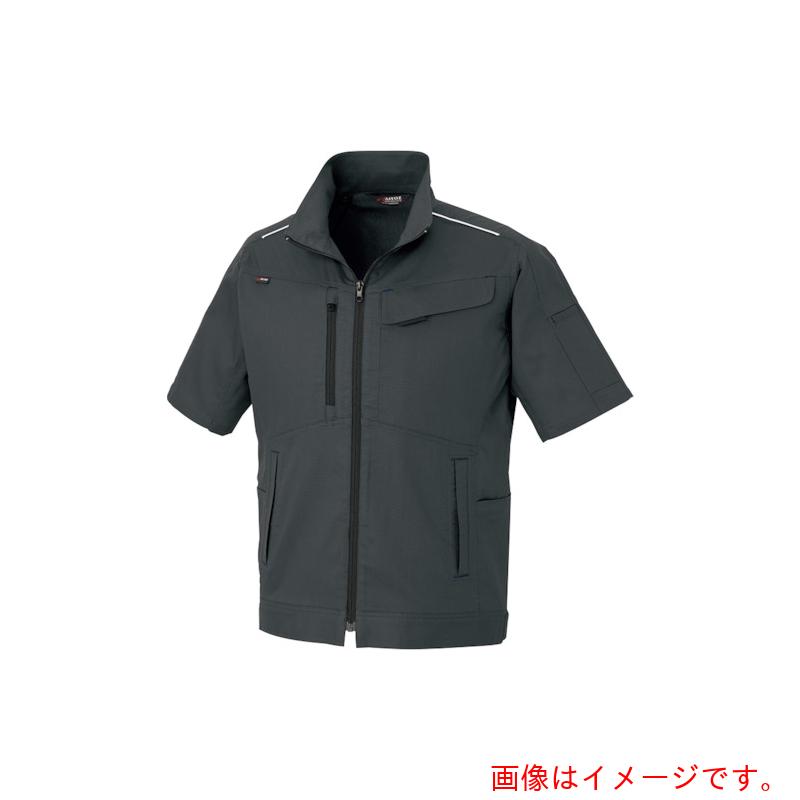 アイトス（AITOZ）　ニュームービンカット　春夏半袖ブルゾン　チャコールグレー　６Ｌ　【品番：AZ3332-014-6L】｜住設プロ　店