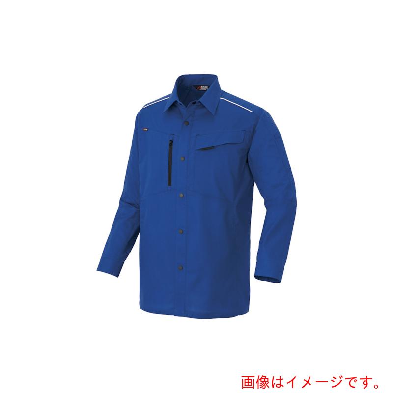アイトス（AITOZ）　ニュームービンカット　春夏長袖シャツ　ロイヤルブルー　６Ｌ　【品番：AZ3335-006-6L】