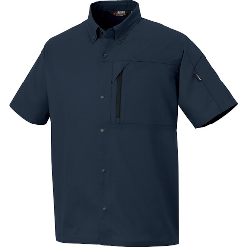 アイトス（AITOZ）　ニュームービンカット　春夏半袖シャツ　ネイビー　Ｌ　【品番：AZ3337-008-L】