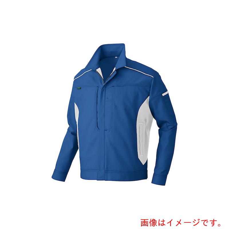 アイトス（AITOZ）　長袖ブルゾン　エコＴＣストレッチ（プラントペット　男女兼用）　ブルー　ＬＬ　【品番：AZ3501-006-LL】