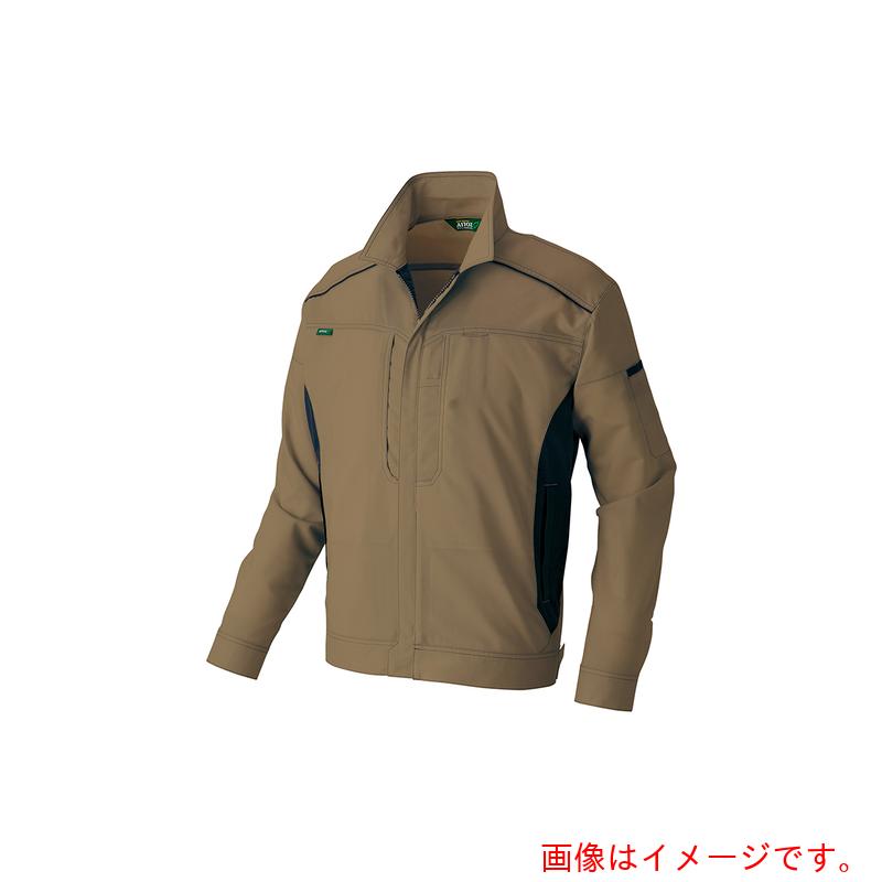 アイトス（AITOZ）　長袖ブルゾン（男女兼用）ＡＺ３５３０　カーキ×ブラック　３Ｌ　【品番：AZ3530-025-3L】