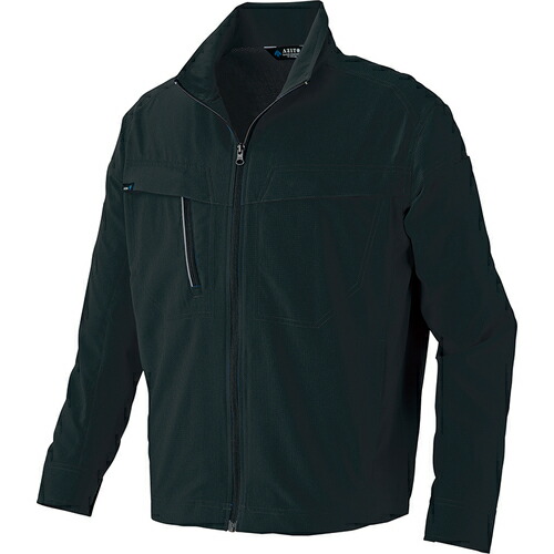 アイトス（AITOZ）　長袖ブルゾン（男女兼用）ＡＺ４１３０高通気軽量スーパーストレッチ　ブラック　Ｌ　【品番：AZ4130-010-L】