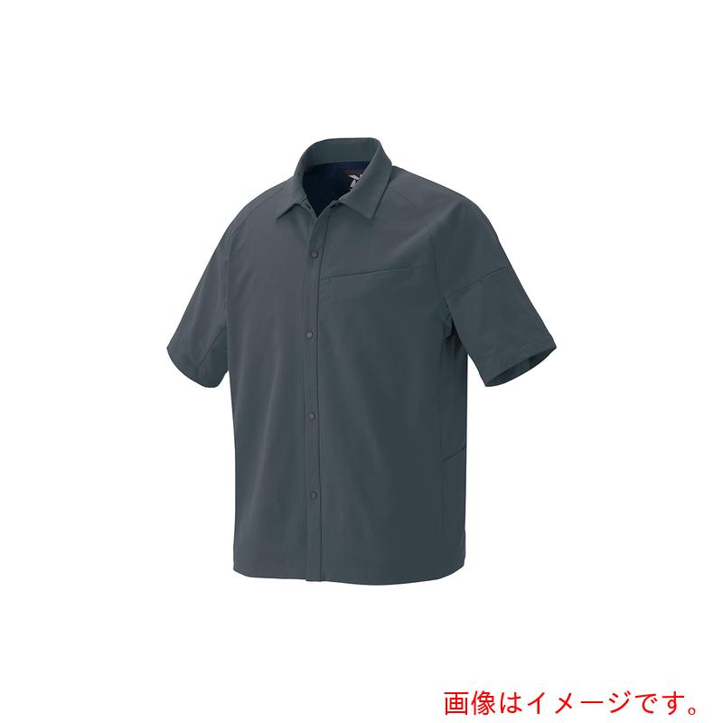 アイトス（AITOZ）　半袖シャツ（男女兼用）　ＴＵＬＴＥＸ　ＷＯＲＫ　ＡＺ４２３７　チャコール　６Ｌ　【品番：AZ4237-014-6L】
